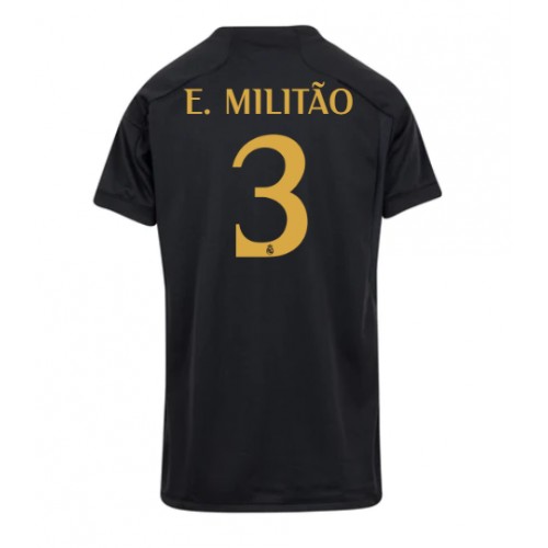 Fotballdrakt Dame Real Madrid Eder Militao #3 Tredjedrakt 2023-24 Kortermet